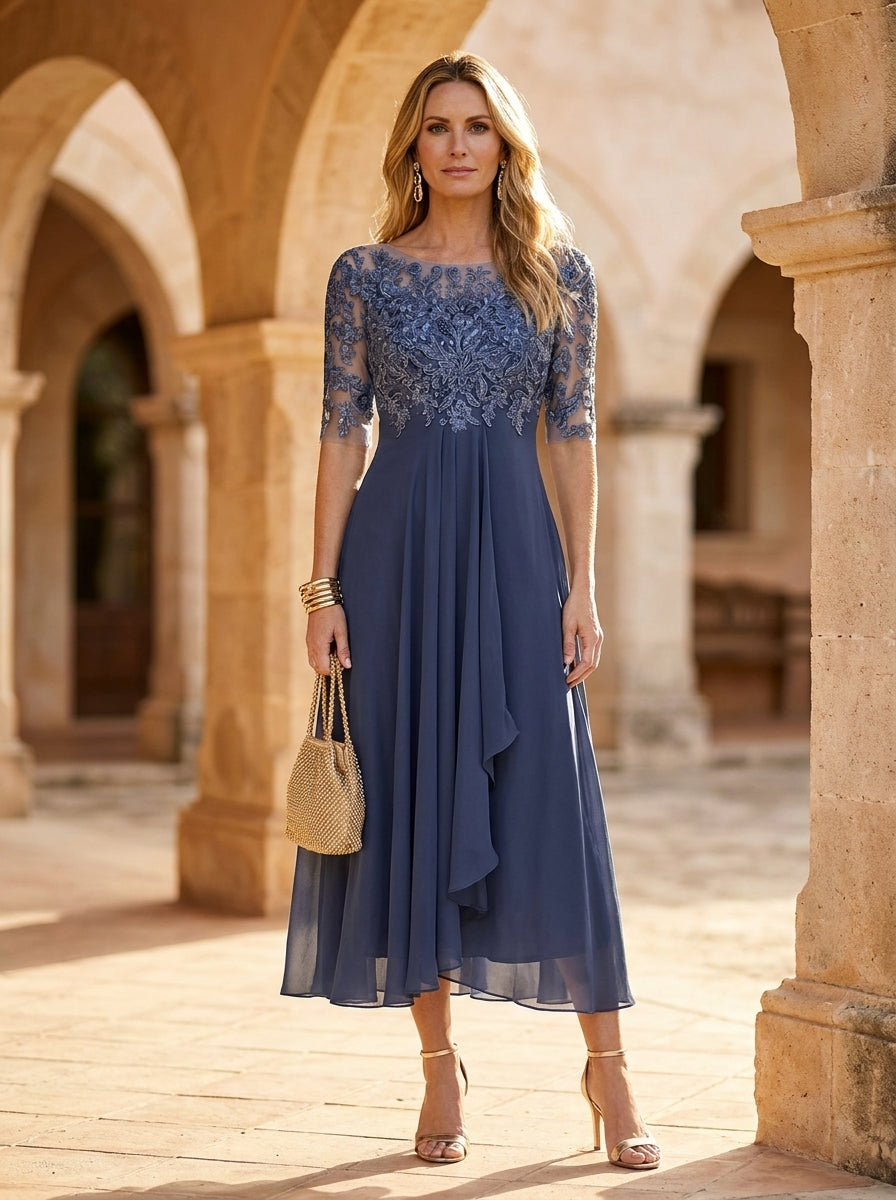 Vestito Midi Arricciato
