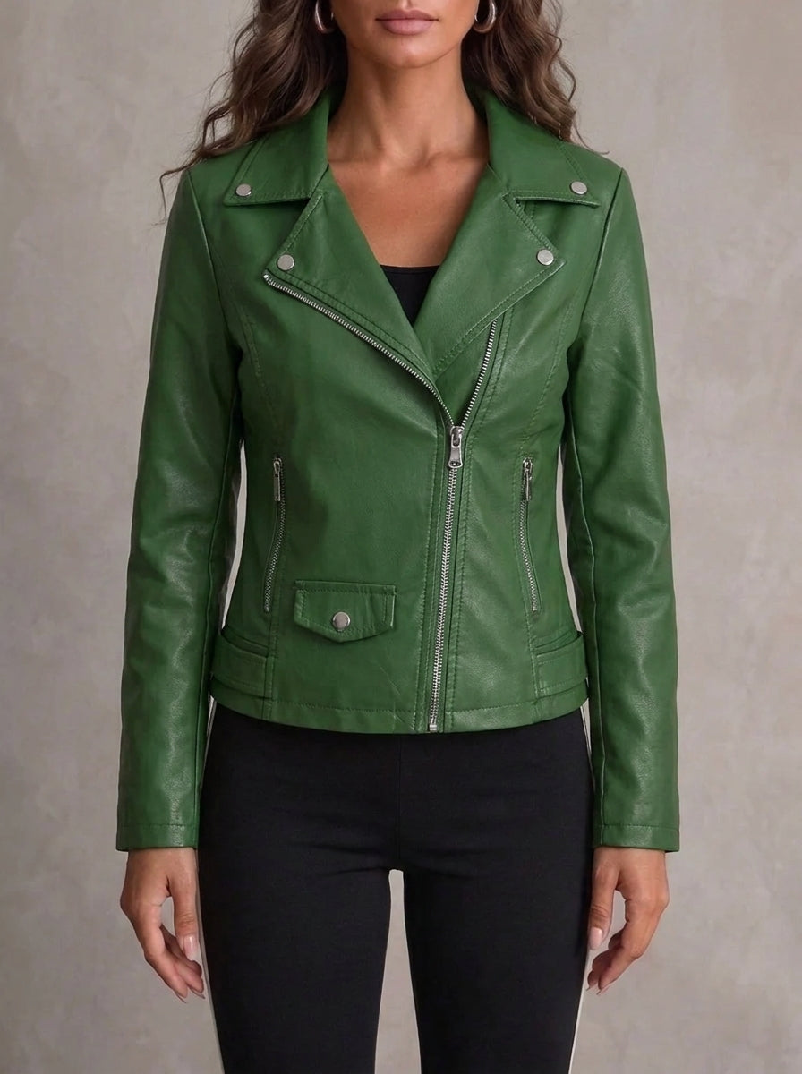 Ana | Giacca in Pelle Resistente ed Elegante