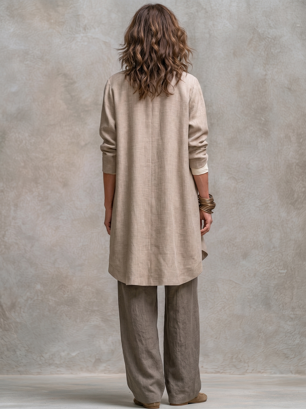 Simone | Completo a Strati con Pantaloni Palazzo