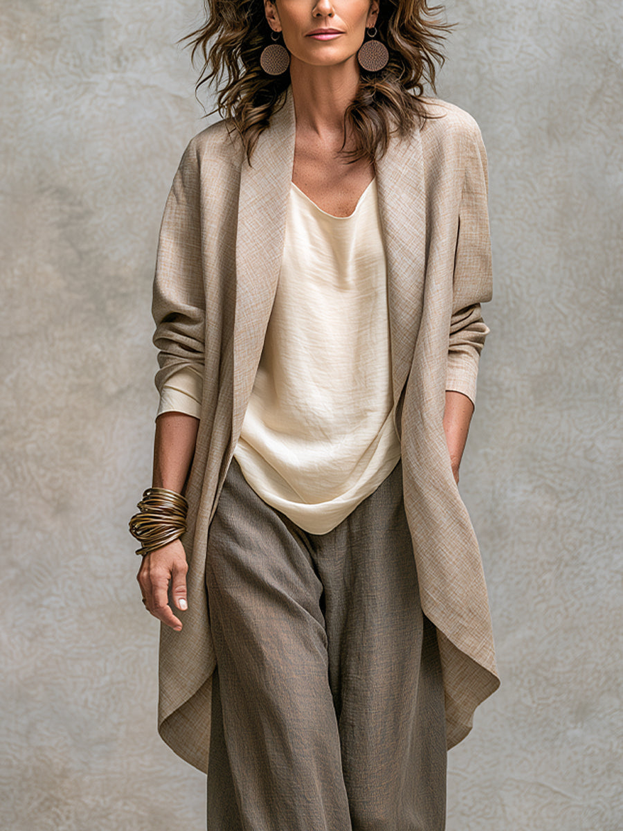 Simone | Completo a Strati con Pantaloni Palazzo