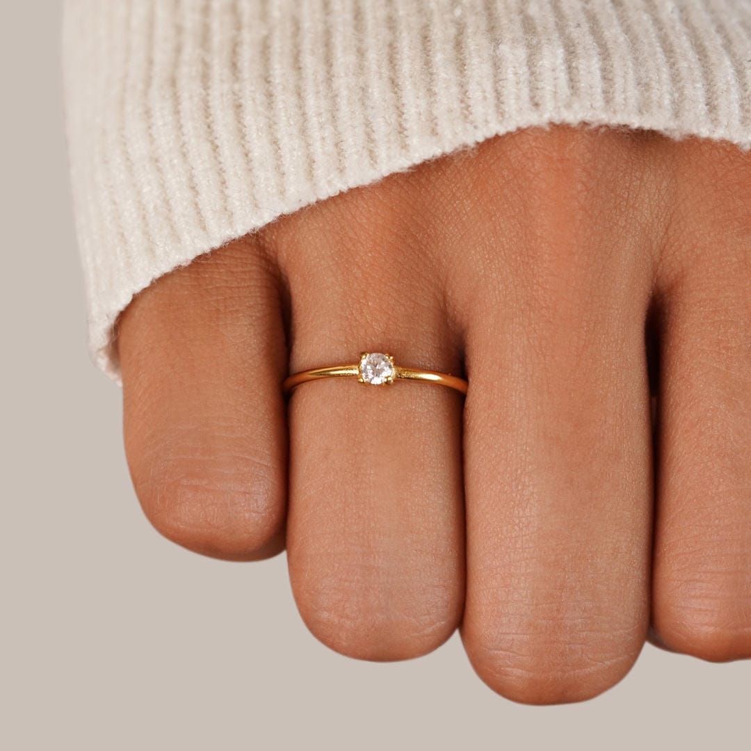 Anello con Pietra del Mese di Nascita