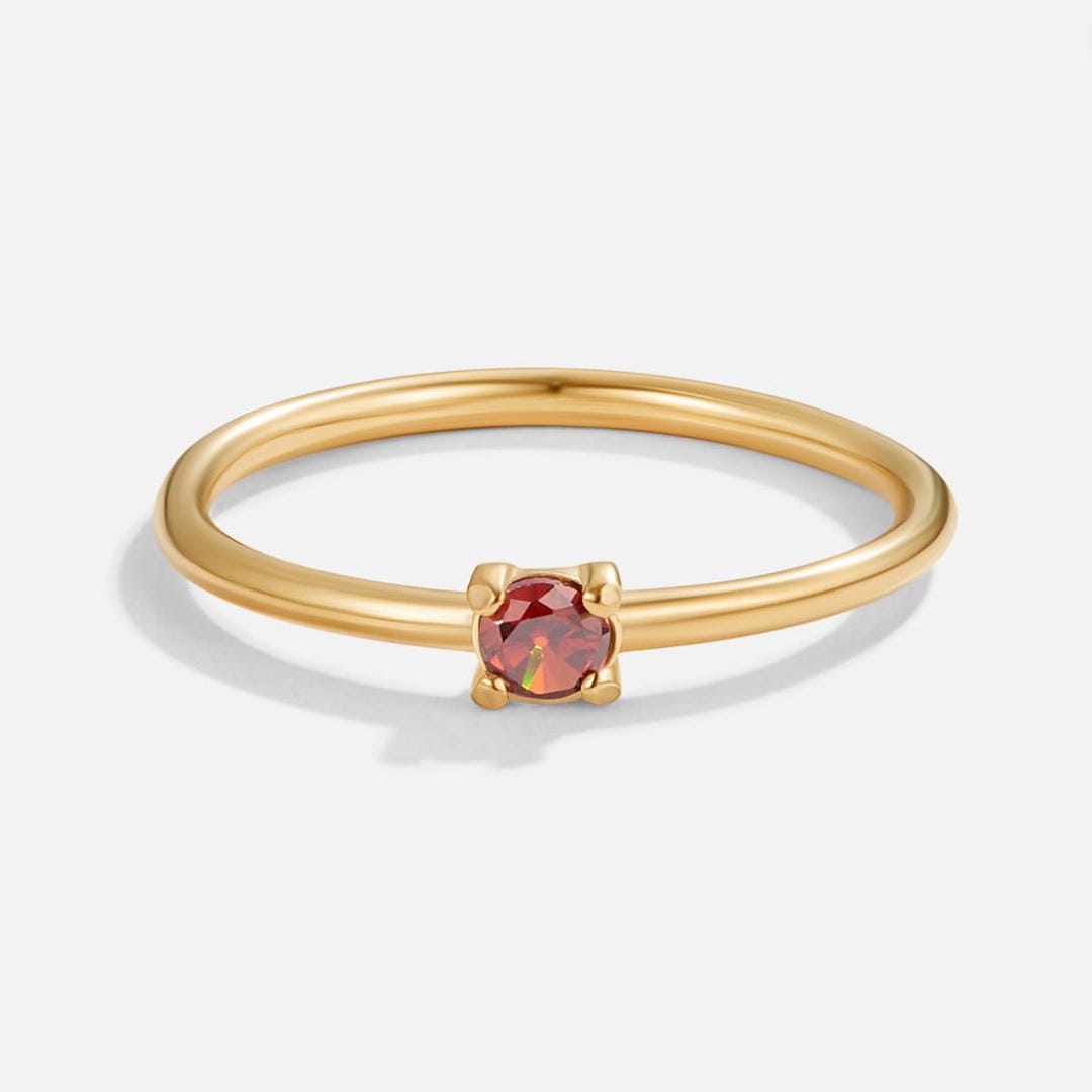 Anello con Pietra del Mese di Nascita