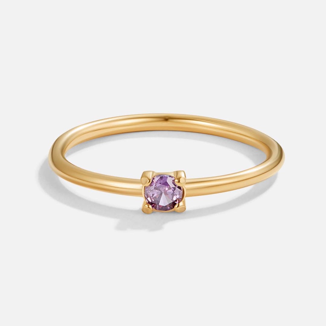Anello con Pietra del Mese di Nascita