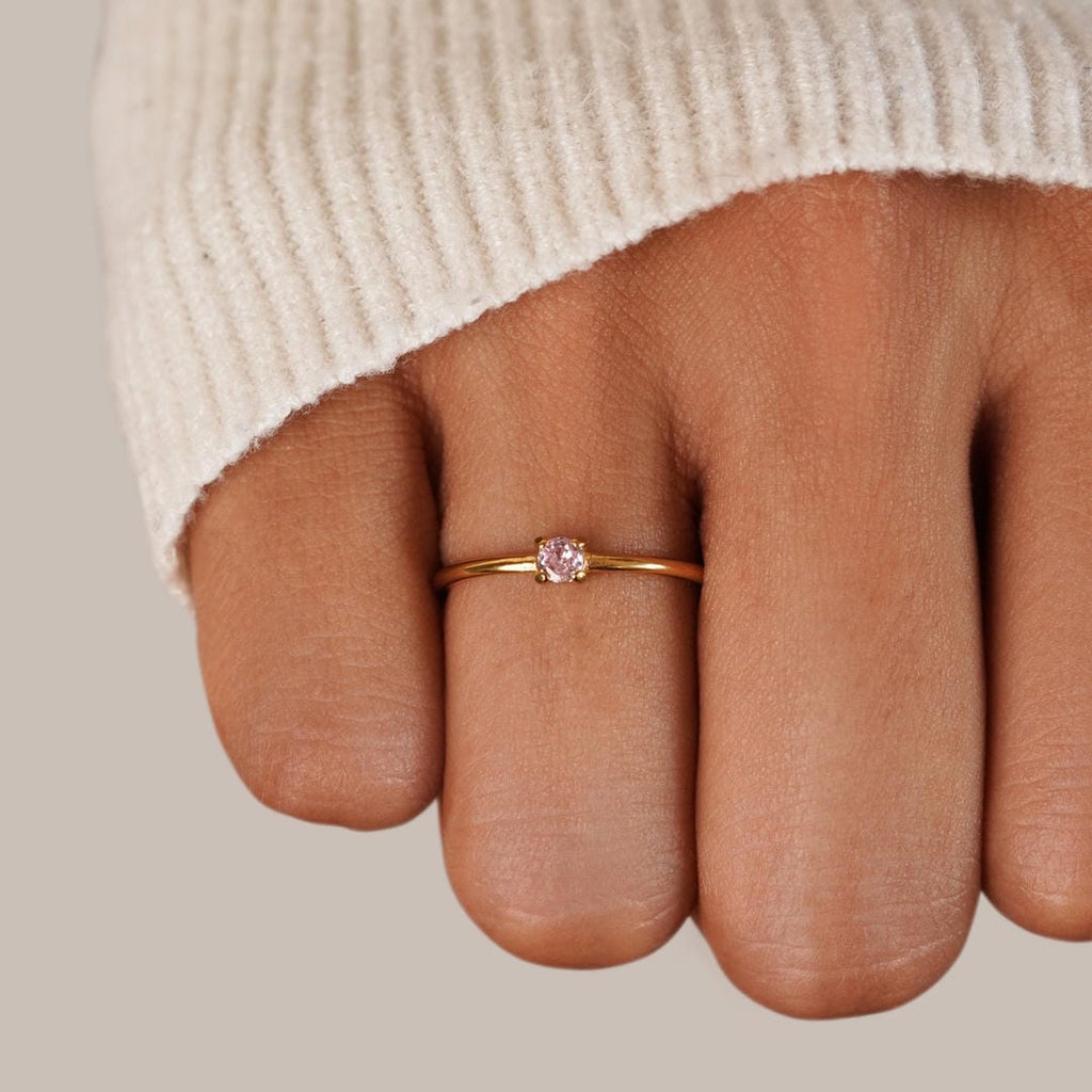 Anello con Pietra del Mese di Nascita
