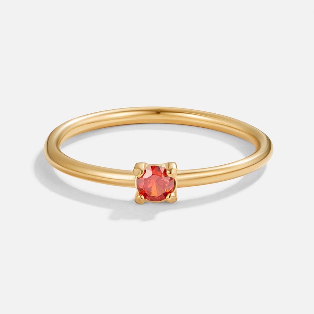 Anello con Pietra del Mese di Nascita