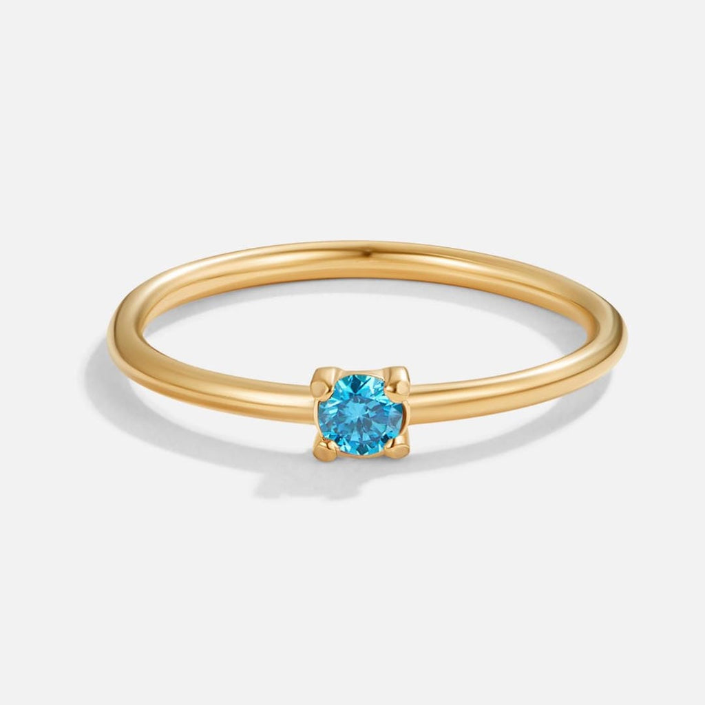 Anello con Pietra del Mese di Nascita