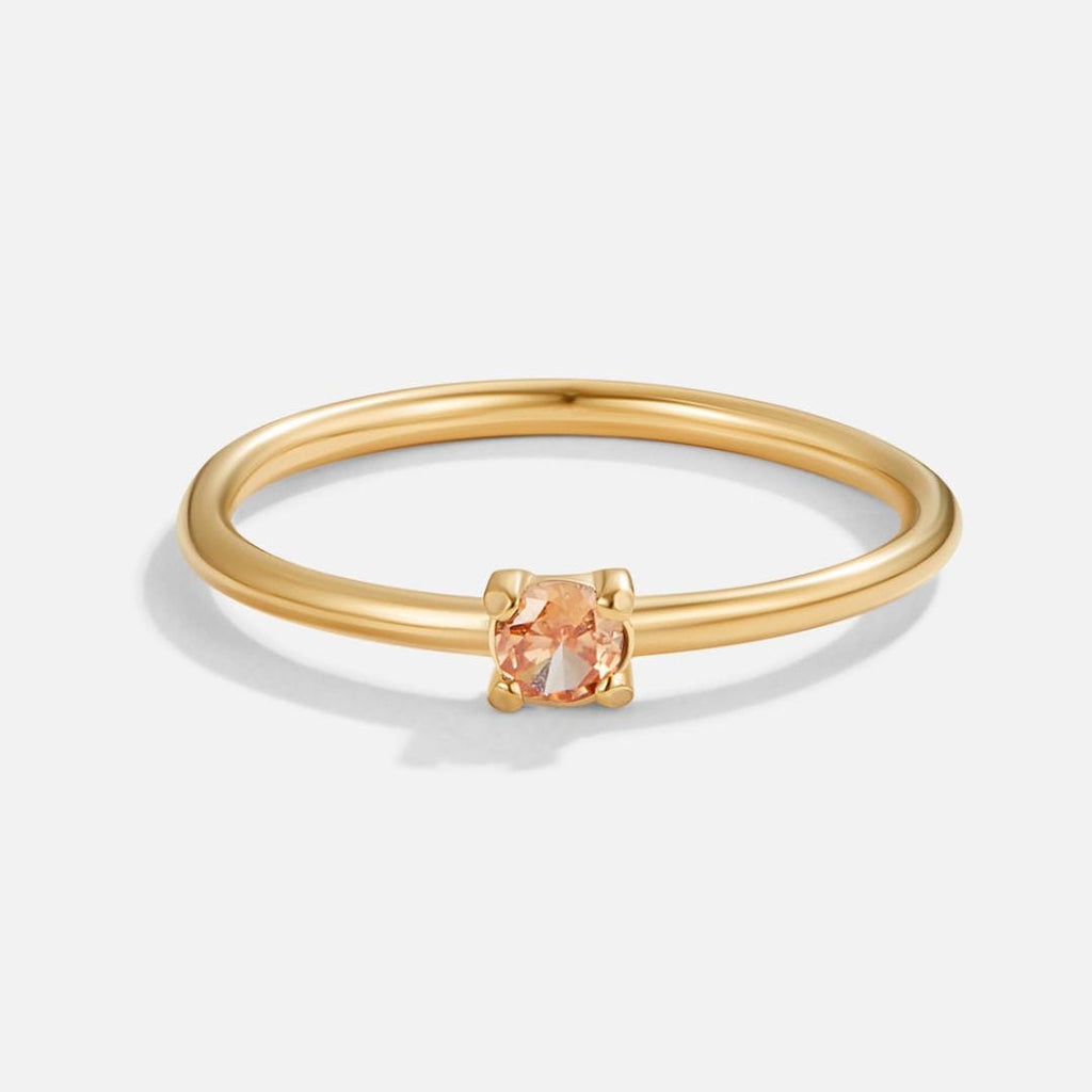 Anello con Pietra del Mese di Nascita