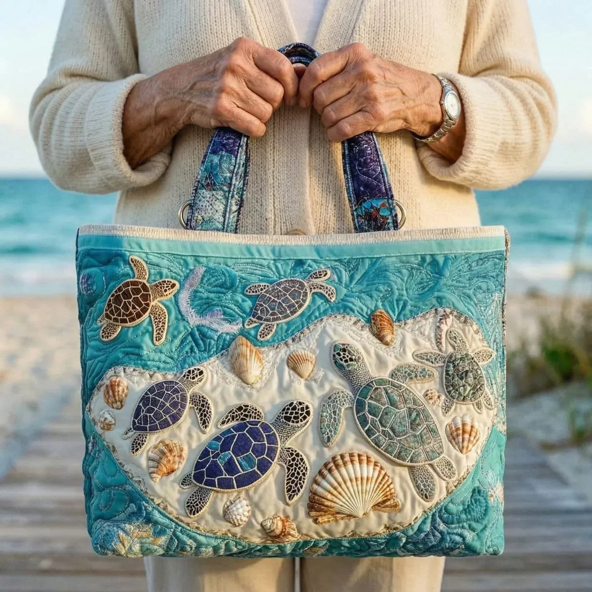 Borsa artigianale - Amore di tartaruga