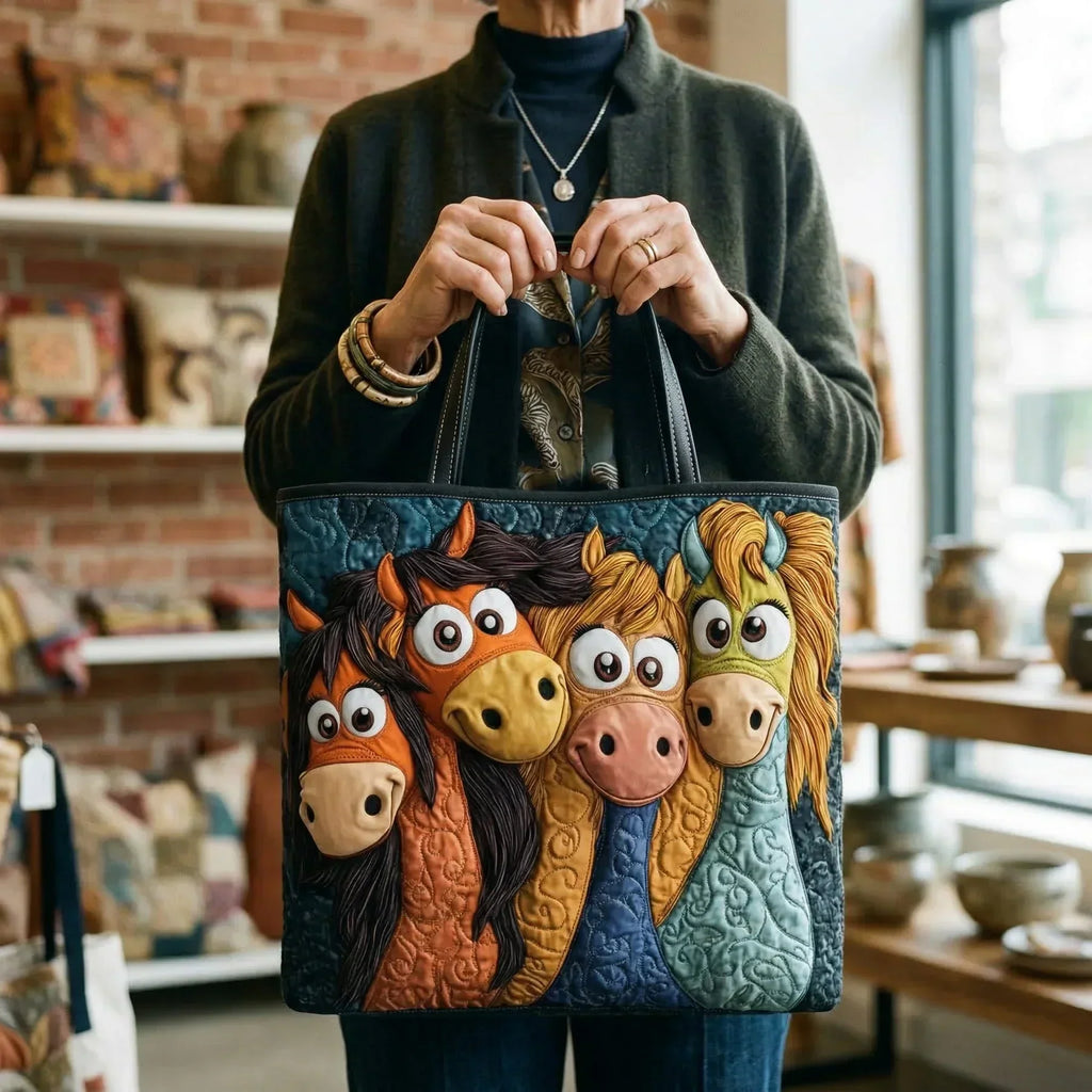 Borsa artigianale - Pony giocosi