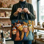 Borsa artigianale - Pony giocosi