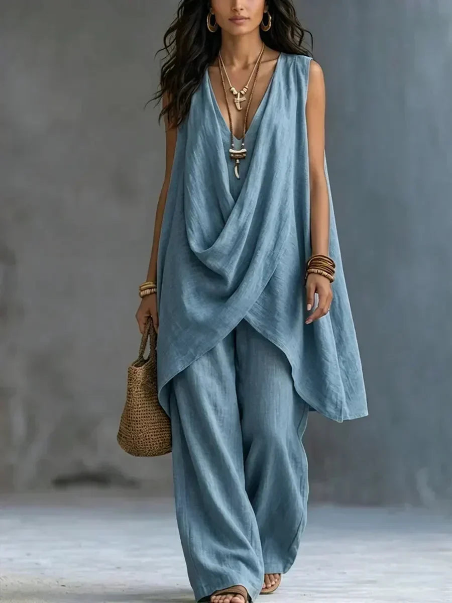 Maryse | Completo Due Pezzi Drappeggiato