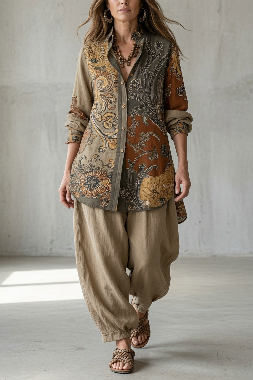 Natalie | Completo Vintage Camicia e Pantaloni