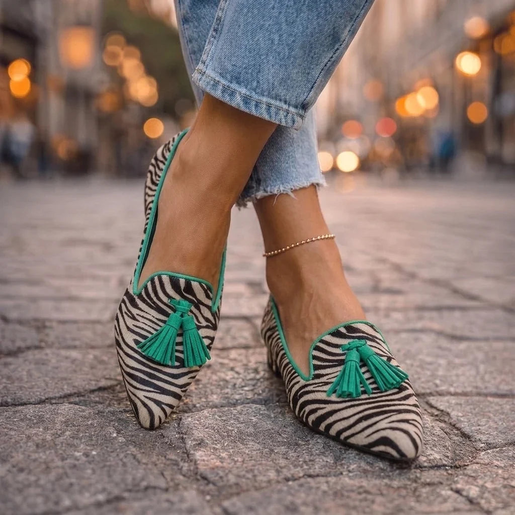 Livia – Ballerine a Punta con Stampa Leopardo