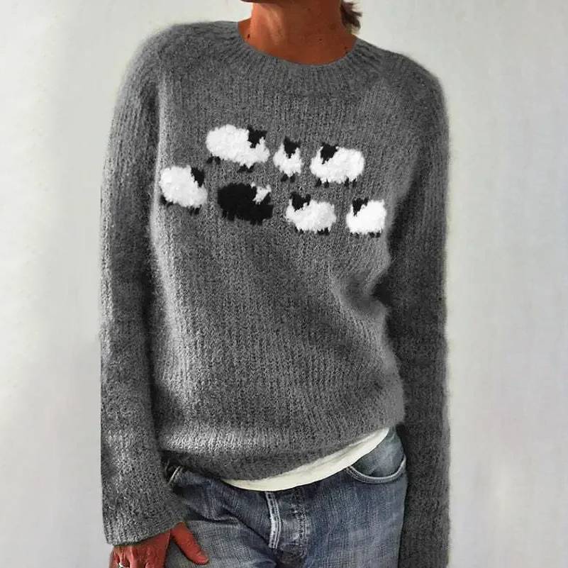 Bianka | Maglione comodo con pecorella