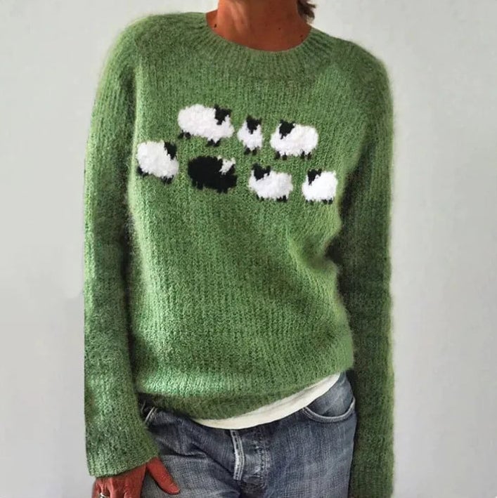 Bianka | Maglione comodo con pecorella