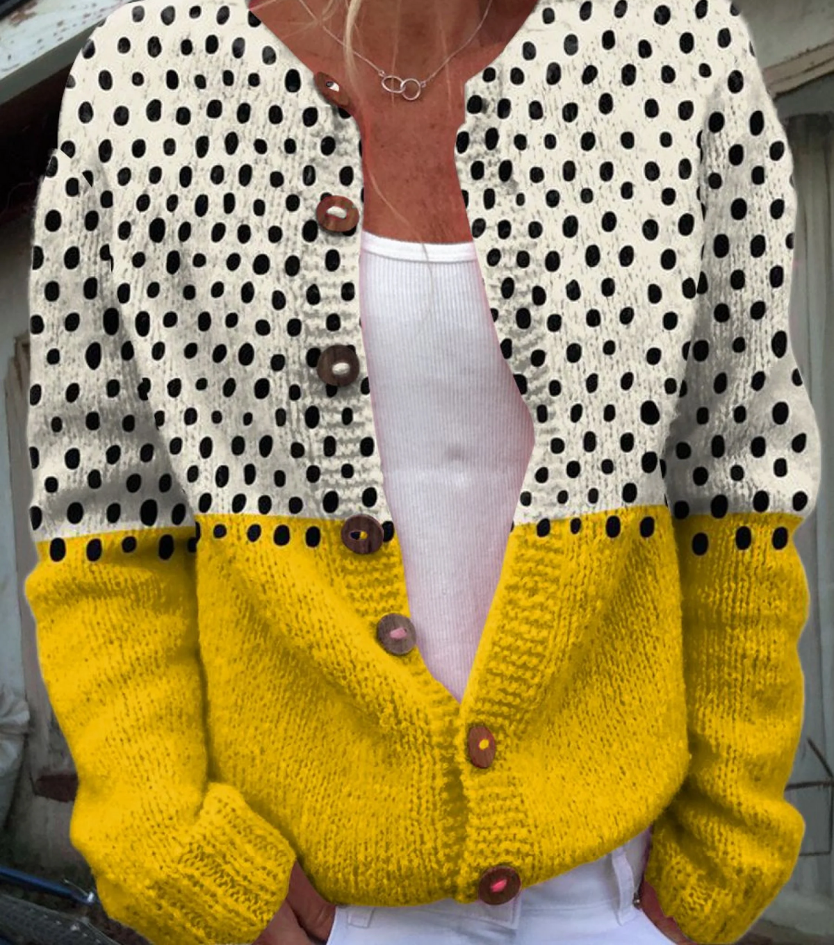 Cardigan Mabelle Colorblock