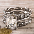 Anello Vintage Argento Lucido a Strati