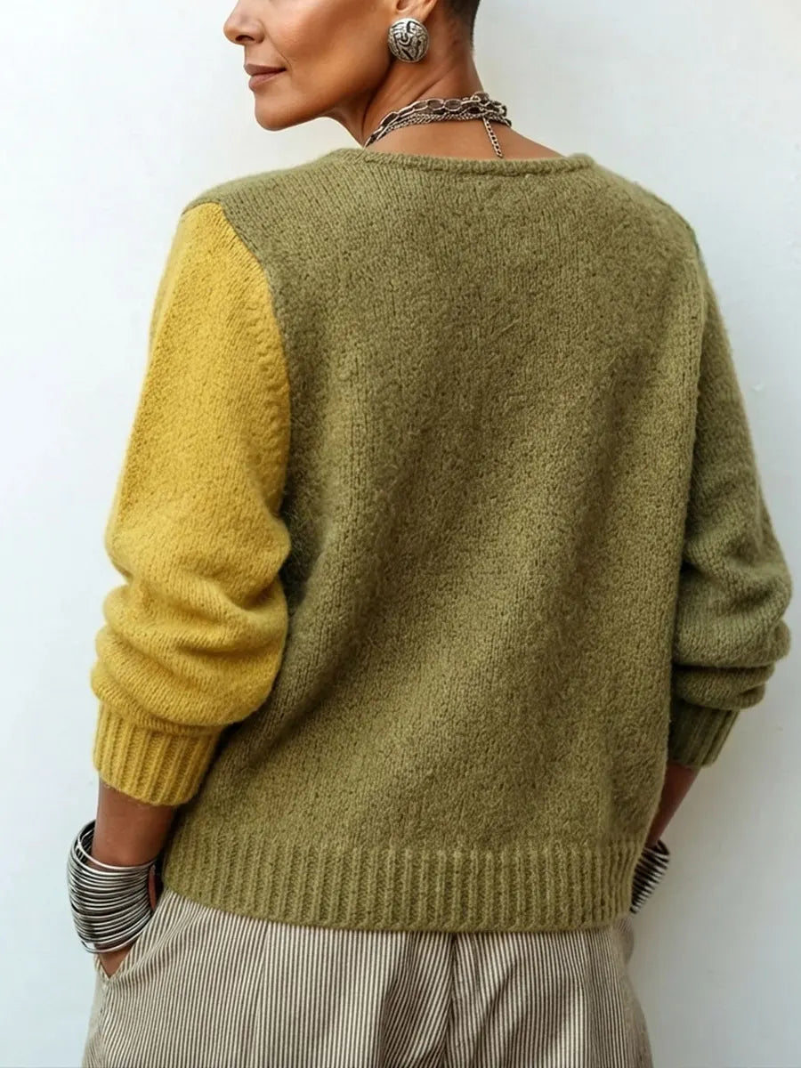 Palette | Maglione Asimmetrico a Blocchi di Colore