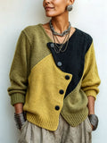 Palette | Maglione Asimmetrico a Blocchi di Colore