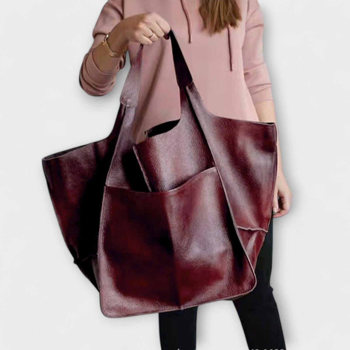 Urania | Borsa shopper oversize in pelle
