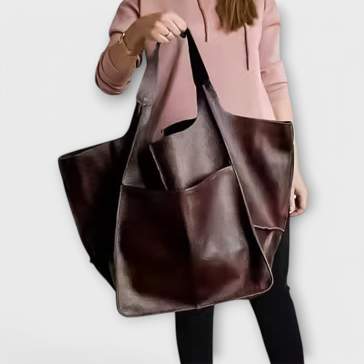 Urania | Borsa shopper oversize in pelle