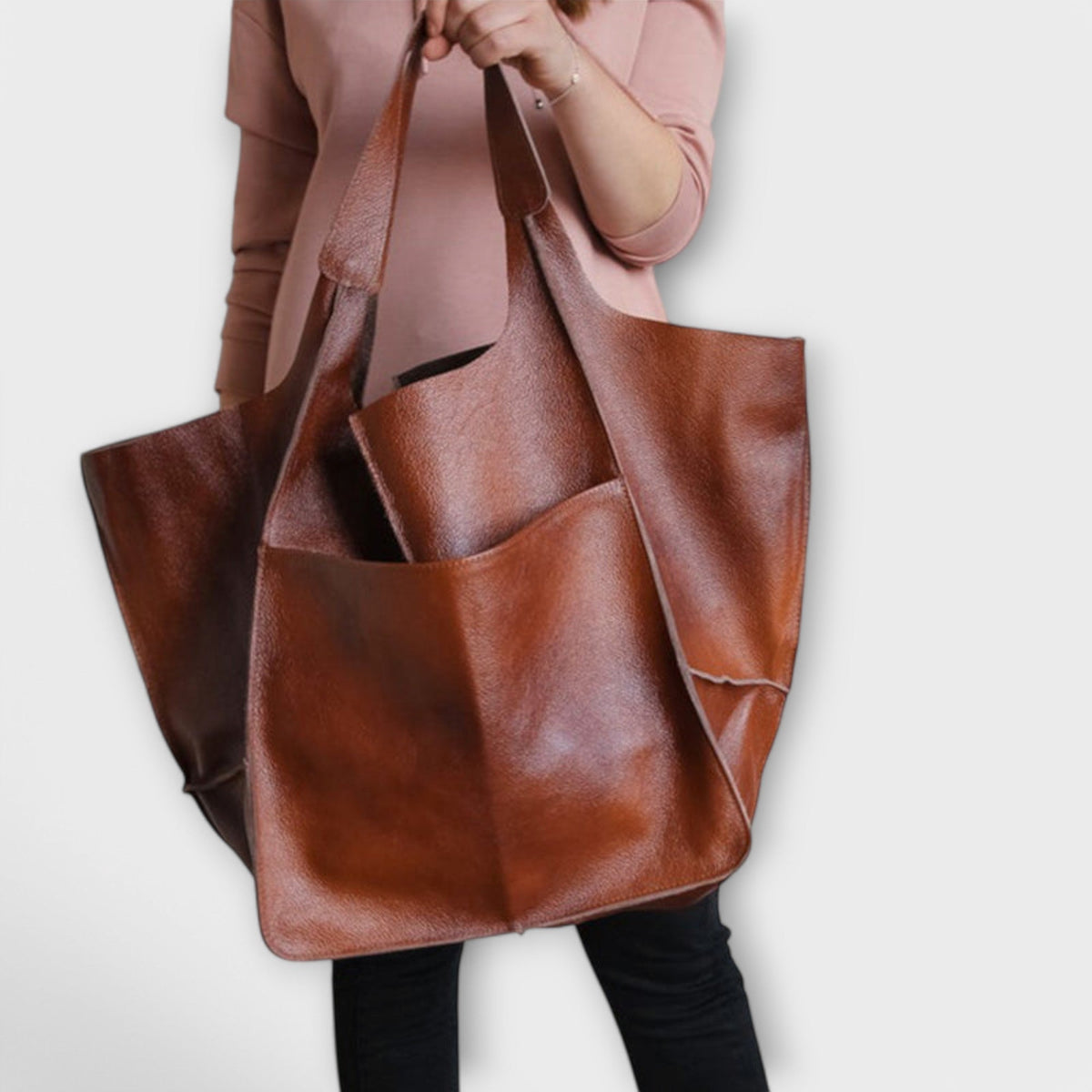 Urania | Borsa shopper oversize in pelle