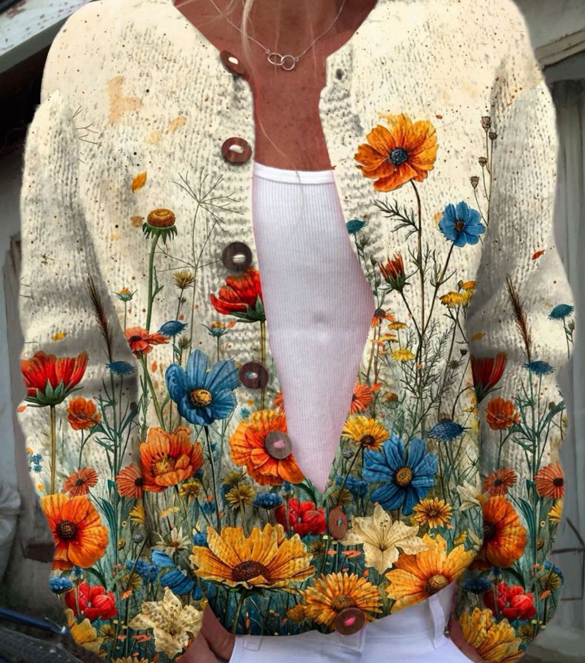 Cardigan Sylvine Fiori di Campo